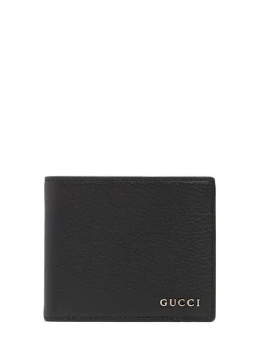 Portefeuille En Cuir Script - GUCCI - Modalova