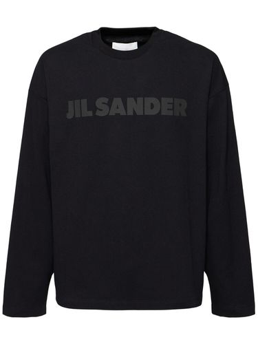 T-shirt En Jersey De Coton À Logo - JIL SANDER - Modalova