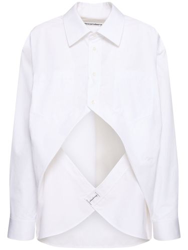 Chemise Asymétrique En Popeline - ALEXANDER WANG - Modalova