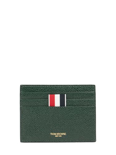 Porte-cartes En Cuir Grainé Pebble - THOM BROWNE - Modalova