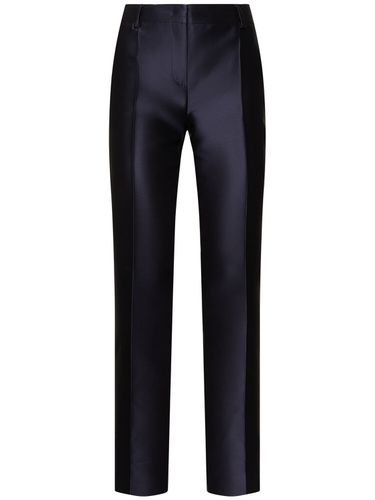 Pantalon Slim En Soie Mikado - ALBERTA FERRETTI - Modalova