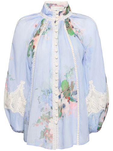 Chemise En Dentelle Et Polyester Imprimé Everley - ZIMMERMANN - Modalova