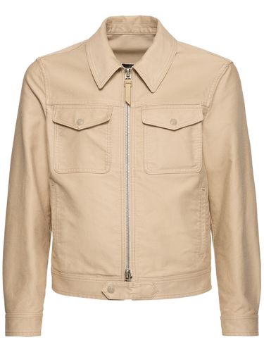 Veste En Satin De Coton Brossé - TOM FORD - Modalova