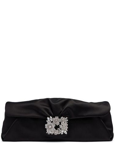 Pochette Satin Long Bouquet Strass - ROGER VIVIER - Modalova