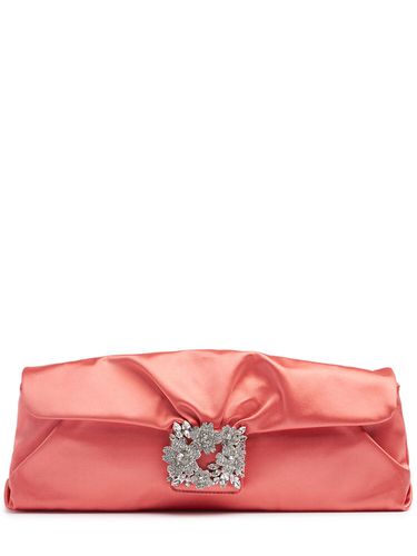 Pochette Satin Long Bouquet Strass - ROGER VIVIER - Modalova