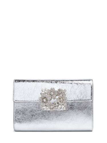 Pochette Mini Enveloppe Flap Bouquet Strass - ROGER VIVIER - Modalova