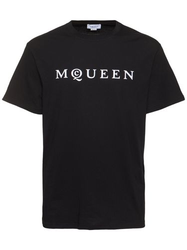 T-shirt En Coton À Logo - ALEXANDER MCQUEEN - Modalova