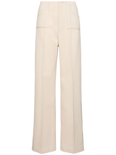 Pantalon Ample En Toile Taille Haute - PHILOSOPHY DI LORENZO SERAFINI - Modalova