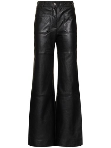 Pantalon Ample En Cuir Alina - VICTORIA BECKHAM - Modalova