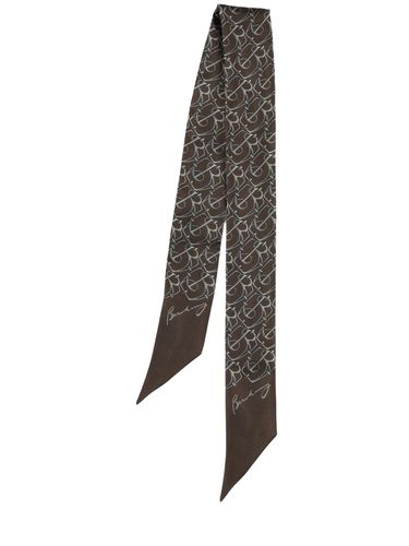 Foulard Bandeau En Soie Imprimée Super Skinny - BURBERRY - Modalova