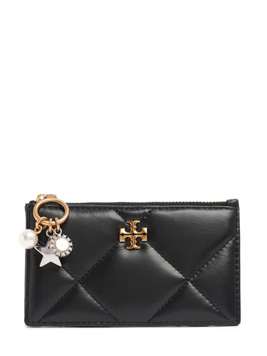 Porte-cartes Zippée Matelassée Kira Charm Diamond - TORY BURCH - Modalova