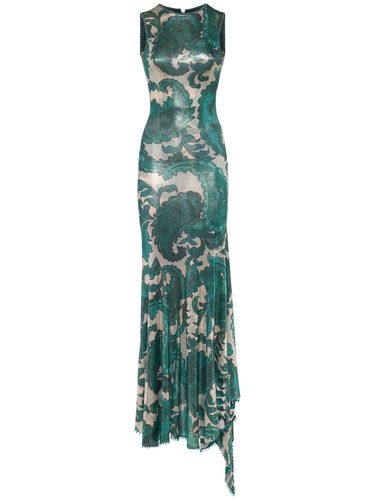 Robe Longue En Jersey De Lurex Imprimé - ETRO - Modalova