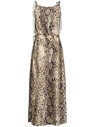 Dayla Python Print Jersey Long Dress - ACNE STUDIOS - Modalova