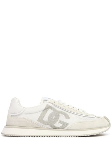 Sneakers De Running En Daim Et Textile Aria Dg - DOLCE & GABBANA - Modalova