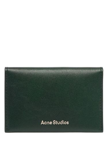 Flap Leather Card Holder - ACNE STUDIOS - Modalova