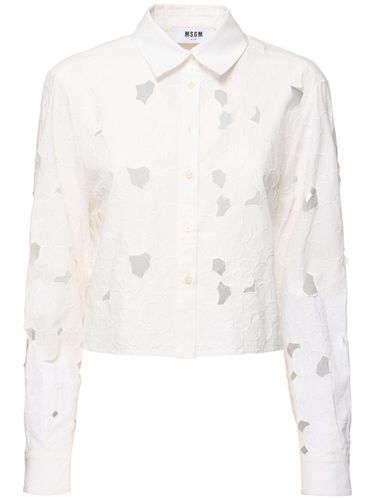 Chemise En Coton - MSGM - Modalova