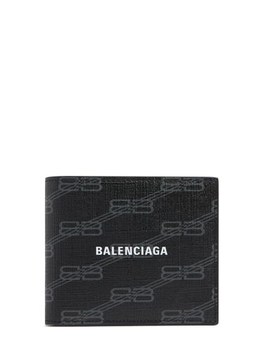 Veste Zippée En Simili-cuir Imprimé Logo - BALENCIAGA - Modalova