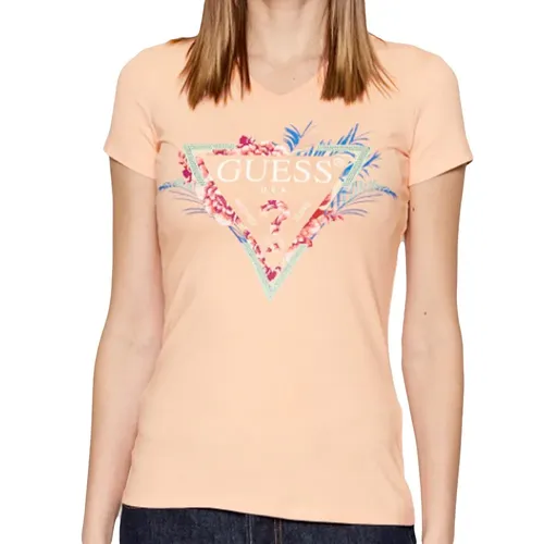 T shirt Classic triangle flowers - Guess - Modalova
