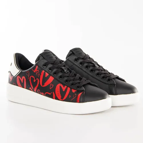 Basket Guess heart logo Femme Noir - Guess - Modalova