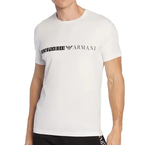T shirt Biały Slim Fit - Emporio Armani - Modalova