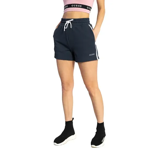 Short Guess Signature Femme Bleu - Guess - Modalova