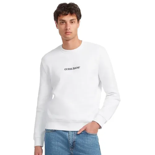 Sweat Guess Front G Homme Blanc - Guess - Modalova