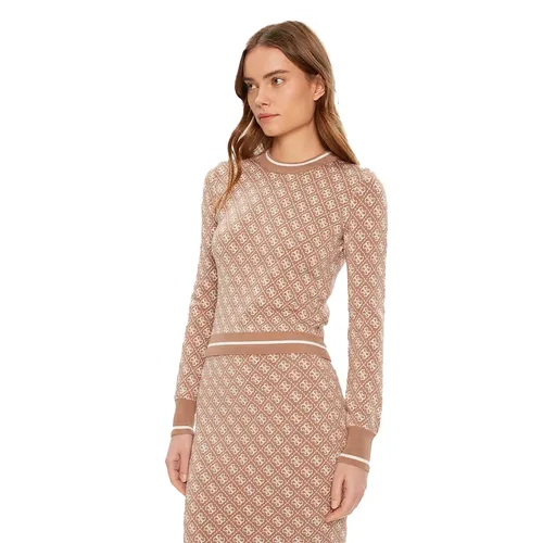 Pull Guess Multi G Femme Beige - Guess - Modalova