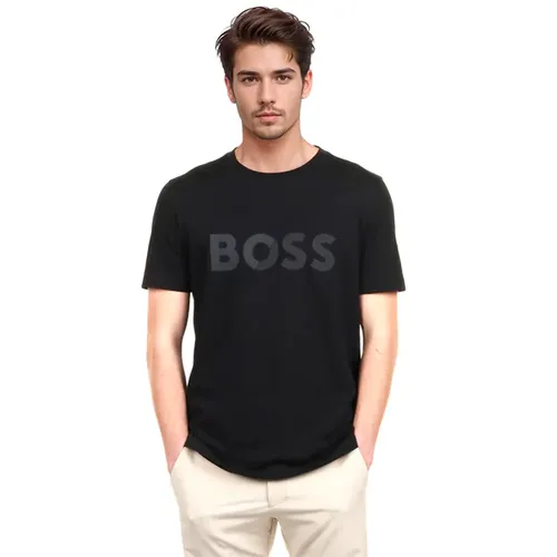 T shirt Boss Tape Homme Noir - Boss - Modalova