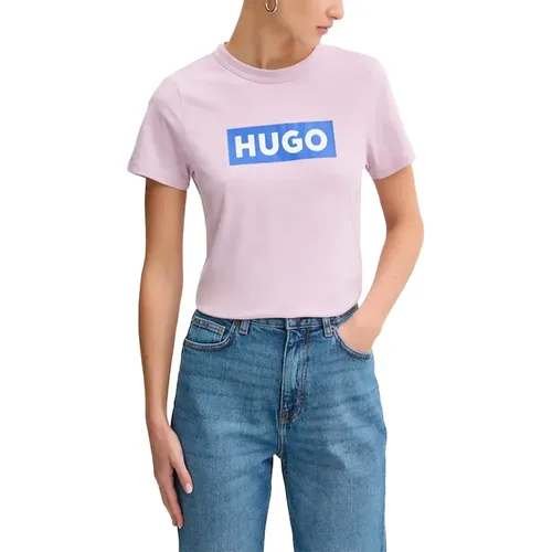 T shirt Hugo Signature Femme Rose - Hugo - Modalova