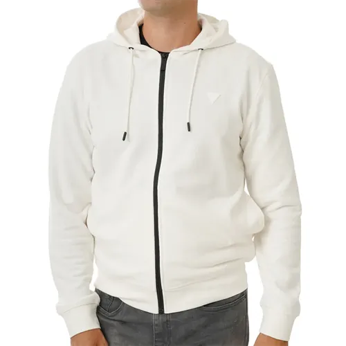 Sweat Guess Patch G Homme Blanc - Guess - Modalova