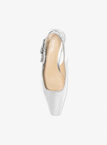 MK Chaussure plate Darrington en cuir craquelé métallisé - Michael Kors - MICHAEL Michael Kors - Modalova