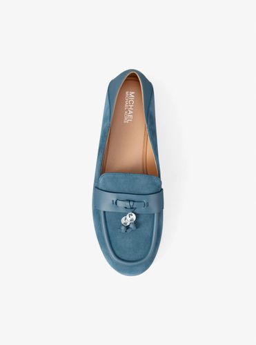MK Mocassin Zoe en daim - Michael Kors - Michael Kors Outlet - Modalova