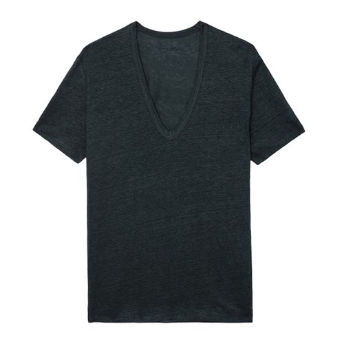 T-shirt Wassa 100% Lin Nori - Taille XS - Zadig & Voltaire - Modalova
