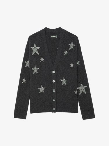 Cardigan Mirka Stars 100% Cachemire Anthracite - Taille M - Zadig & Voltaire - Modalova