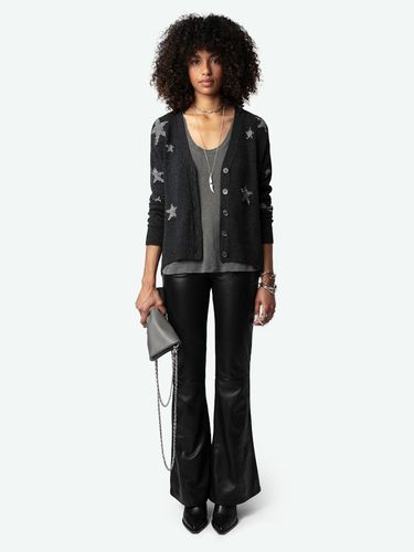 Cardigan Mirka Stars 100% Cachemire Anthracite - Taille S - Zadig & Voltaire - Modalova