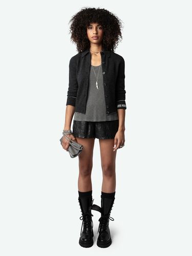 Cardigan Voltia 100% Cachemire Anthracite - Taille S - Zadig & Voltaire - Modalova