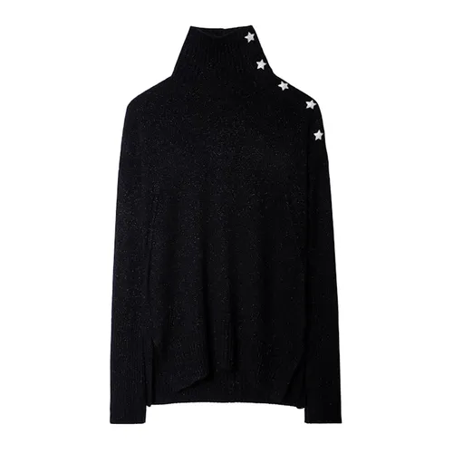 Pull Alma Bijoux 100% Cachemire Noir - Taille XS - Zadig & Voltaire - Modalova