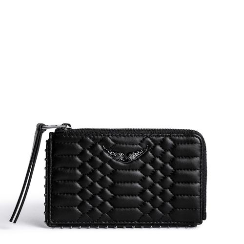 Porte-cartes Zv Pass Matelassé Noir - Zadig&Voltaire - Modalova