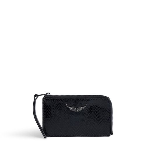 Porte-cartes Zv Card Glossy Wild Embossé Noir - Zadig&Voltaire - Modalova
