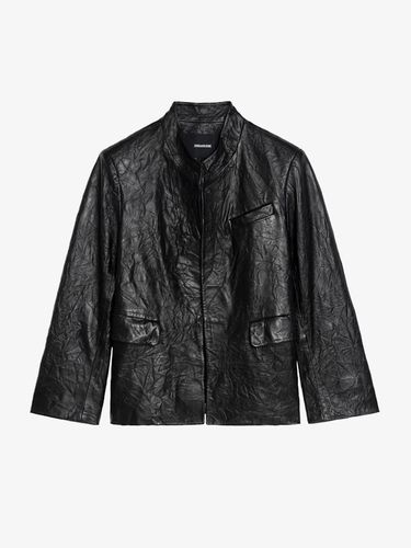 Blazer Veryn Cuir Froissé Black - Taille 40 - Zadig&Voltaire - Modalova