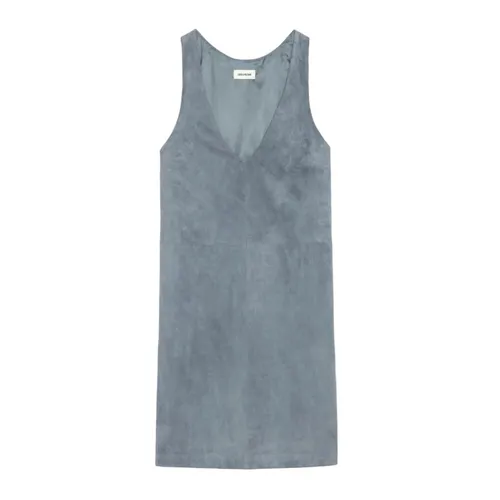 Robe Rasha 100% Cuir Suede - Taille S - Zadig&Voltaire - Modalova