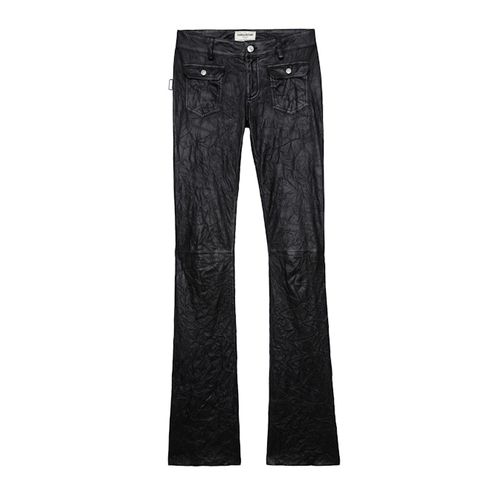 Pantalon Hippie Cuir Froissé - Taille 38 - Zadig & Voltaire - Modalova