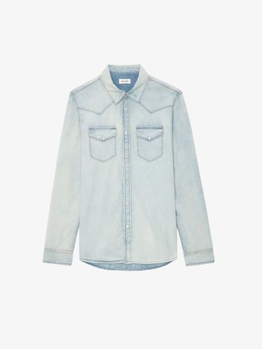 Chemise Saby Denim - Taille M - Zadig & Voltaire - Modalova