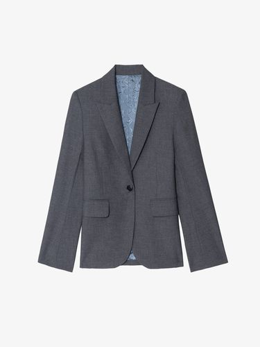 Blazer Vavy Gris Chine - Taille 36 - Zadig & Voltaire - Modalova