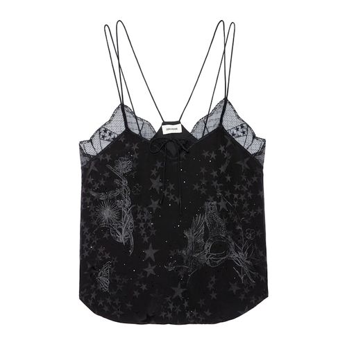 Caraco Capela 100% Soie Noir - Taille M - Zadig&Voltaire - Modalova