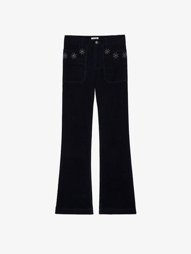 Pantalon Pista Velours Encre - Taille 36 - Zadig & Voltaire - Modalova