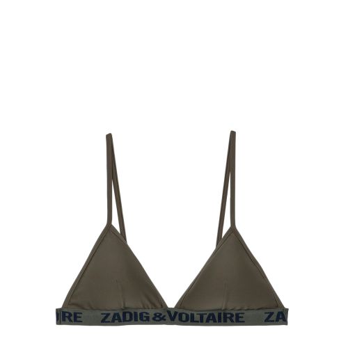 Maillot De Bain Zv Triangle Kaki - Taille 40 - Zadig & Voltaire - Modalova