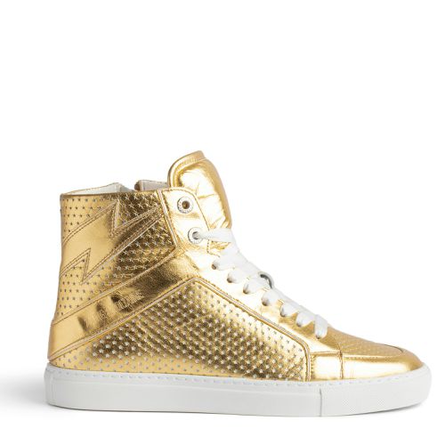 Sneakers Montantes Zv1747 High Flash Gold - Taille 36 - Zadig & Voltaire (FR) - Modalova