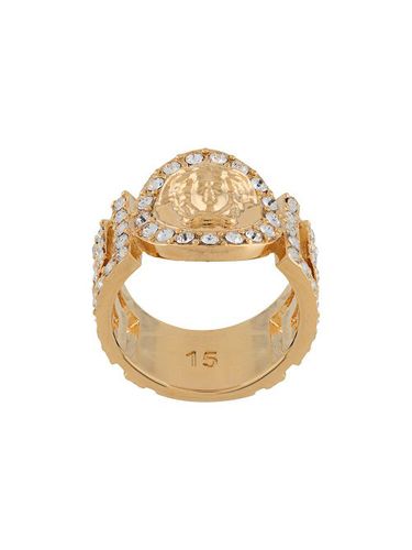 Bague La Medusa sertie de cristal - Versace - Modalova