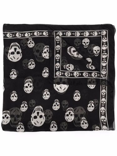 Foulard à motif têtes de mort - Alexander McQueen - Modalova